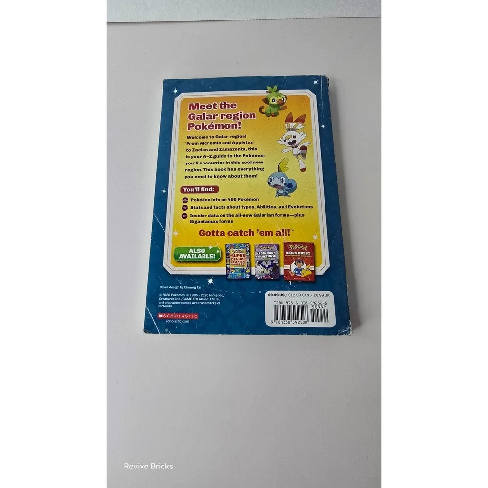 Handbook to the Galar Region; Pokémon - 1338592521,‎ paperback, Scholastic